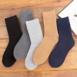 1Pair Men'S Thick Warm Crew Socks For Winter, Casual Plain Color Terry Socks, Men'S Socks - Image 6