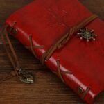 Vintage Pirate-Themed Spiral Ring Binder Journal - Faux Leather Cover With Compass & Steering Wheel Design, Nautical Travel Diary With Lanyard Closure - Image 12