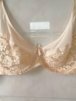 Plus Size Sexy Lace Mesh Underwire Bra For Women - Breathable, Non-Padded With Floral Print Detail, Thin Bottom, Steel Ring - Image 6