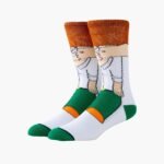 1/3/5 Pairs Of Men'S Cartoon Soft, Comfortable And Breathable Fun Round Neck Socks - Image 8
