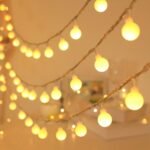 1Pc Globe String Light, 10/20/30/40/80 Led Fairy Light, Usb Power, Universal Lamp, For Indoor And Party Wedding Tree Bedroom Ramadan Valentine'S Day Decoration