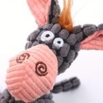 Plush Donkey Shaped Pet Dog Toy, Bite-Resistant And Grinding Teeth, Plush Toy With Bb Sound - Image 4