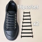 16Pcs Silicone No-Tie Elastic Shoelaces - Perfect For Sneakers, Casual & Athletic Footwear | Easy Washable - Image 5