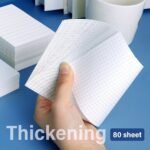 80 Small & 60 Large/Medium Self-Adhesive Portable Student Note Markers: The Perfect Book Of Horizontal Strip & Grid Sticky Notes For School & Office Use! - Image 6