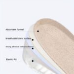 1Pair Invisible Inner Raised Insole, Raised Insole, Self-Adhesive Soft Cushion For Men And Women - Image 4