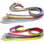 Pet Dog Collar And Leash Set, Cute Paw Pattern Nylon Dog Collar With Bell Long Dog Walking Leash - Image 7