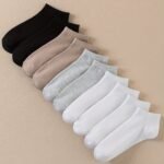 10 Pairs Women'S Solid Color Ankle Socks - Assorted Neutral Tones, Soft Breathable Fabric, Machine Washable For Everyday Casual Wear, Versatile Sock Colors, Simple Sock Design - Image 8