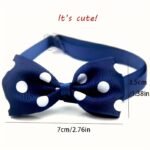 Polka Dot Bow Tie Pet Dog Collars Adjustable Necklace Collar Safety Bow Tie Collars Dog Pet Supplies - Image 2