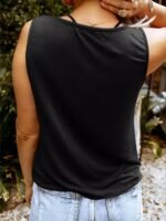 Smooth As Tennessee Whiskey Sweet As Strawberry Wine Women'S Tank Top - Soft Pink Sleeveless V-Neck Casual Shirt With Bold Letter Print, Thick Strap Country Music Style, Machine Washable All-Season Wear, Festive Concert Attire, Nontransparent Fabric - Image 10