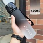 1Pc, 21.98Oz/33.81Oz Gradient Sports Fitness Travel Water Bottle, Portable Drink Cup, Tea Mug, Durable Pc Material, Uncharged, Flip Top, Ideal For Men & Women, Perfect For Summer & Fall, Great Gift For Students, Birthday, Valentine'S, Christmas - Image 7