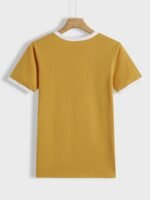 Loose Crew Neck T-Shirt, Casual Simple Short Sleeve Summer T-Shirts Tops, Women'S Clothing - Image 8