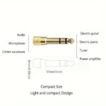 3.5Mm To 6.5Mm Jack Female To Male Audio Adapter Stereo Aux Converter Eid Al-Adha Mubarak - Image 2