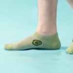 5 Pairs Women'S Avocado Print Ankle Socks - Elegant Casual Short Socks With Playful Fruit Design, Soft Breathable Fabric, Machine Washable For Casual Attire, Comfortable Footwear, Fun Design, Comfortable Material, Stylish Women - Image 6
