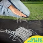 15/25Pcs Galvanized Garden Landscape Pin, U-Shaped Lawn Fabric Landscape Pin For Safety Garden Flower Plants Supplies, Garden Balcony Planting Supplies, Planters & Container Accessories - Image 8