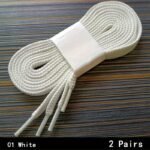 2 Pairs Durable Flat Shoelaces For Sneakers Canvas Shoes, Women & Men - Image 3