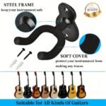 Guitar Hangers, Metal Wall Mounted Guitar Hook Are Suitable For Folk Music, Bass, Electric Guitar, Classical Guitar And Other Musical Instruments, 2Packs, 3Packs, 4Packs To Choose - Image 12