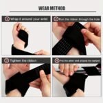 1 Pair Skdk Weight Lifting Wrist Straps With Extra Hand Grips - Breathable Mesh Gym Wrist Wraps For Deadlifts, Strength Training & Bodybuilding - Mixed Colors (Black/Blue/Pink/Red/Grey), Bodybuilding Essentials | Adjustable Wrist Straps | Mesh Wrist Wraps, Wrist Straps For Weightlifting - Image 10