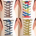 1 Pair No Tie Shoe Laces Colorful Buckle Shoelaces Light Colorful Fashion Without Ties Elastic Laces For Casual Shoes And Sports Shoes - Image 12