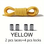 1Pair Tieless Elastic Shoe Laces, No Tie Shoelaces For Sneakers Casual Shoes Skate Shoes - Image 17