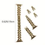 Suitable For Apple Watch1~8 Ultra New Single Row Thick V-Shape Denim Chain Metal Watch Strap 38/40/41/42/44/45Mm - Image 2