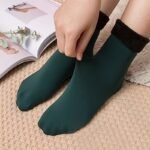 1/4Pairs Unisex Thickened Warm Crew Socks, Snow Home Floor Socks For Autumn Winter, Women Men'S Socks & Hosiery - Image 9