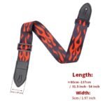Durable Leather Guitar Strap With Wood Pattern - Universal Fit For Classical, Electric, And Bass Guitars - Image 2