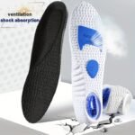 1 Pair Shock Absorbing Breathable Cushion Insoles - Eva Material, Comfortable & Durable For Men & Women, Fits All Shoes, Casual & Formal Wear, Casual Footwear, Ergonomic Design, Lightweight Insoles - Image 4