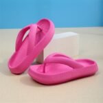 Wholesale Women'S Soft Sole Slides - Eva Flip-Flops With Thick Cushioned Insoles, All-Season Indoor/Outdoor Beach Slippers In Beige, White, Yellow, Pink, Black, Orange, Light Green, And Light Blue, Indoor Slippers | Stylish Slippers | Eva Material - Image 6