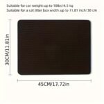 Double Layer Cat Litter Trapping Mat, Non-Slip Waterproof Cat Cleaning Mat For Pet Toilet Kennel Litter Box - Image 3