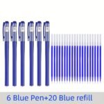 26Pcs Gel Pen Set School Supplies Black Blue Red Ink Color 0.5Mm Ballpoint Pen Kawaii Pen Students School Office Stationery - Image 5