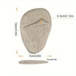 1Pair Silicone Forefoot Pads, Non-Slip Foot Pads For High Heels, Half Size Pads - Image 2