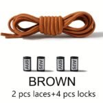 1Pair Tieless Elastic Shoe Laces, No Tie Shoelaces For Sneakers Casual Shoes Skate Shoes - Image 11
