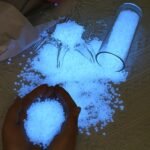 8000Pcs Blue Stone Glow In The Dark Rocks For Outdoor Garden Luminous Decor Rubble For Pots Decoration, Yard Ornament, Pebbles For Plants Indoor Vase, Glowing Small Rocks Gravel Glows Blue