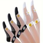 5Pcs Women'S Korean Style Daisy Ankle Socks - Breathable & Lightweight, No-Show Summer Boat Socks In Assorted Colors With Invisible Toe Design, Cute Socks - Image 4