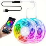 1Set Usb Led 5050 Rgb Strip Lights, Sync Color Changing Luminous Led String, 44/24Key Remote Control, Smart Application Remote Control, Decorative Night Light, For Bedroom Room Home Decorative Party Festival. - Image 15