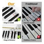 Silicone Piano Note Stickers - 88/61 Key Thin & Washable, Color-Coded For Easy Learning, Durable & Reusable, Perfect For Electronic Keyboards, Piano Accessories, Music Education, And Home Practice, Piano Accessories, Keyboard Learning Aid, Colorcoded Design, Washable Stickers - Image 7