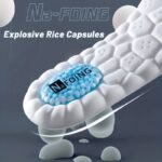 1 Pair New Upgrade Explosive Rice Capsules Sports Insoles For Shoes Sole Super Comfortable Lightweight Shock Absorption Breathable Running Insoles - Image 6