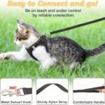 Reflective Soft Mesh Escape-Proof Cat Harness & Leash Set: For Safe Outdoor Walks With Your Kitten - Image 6