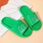 Women'S Flat Cartoon House Slippers, Solid Color Quick Drying Non-Slip Slides, Open Toe Bathroom Shoes - Image 11