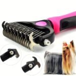 Pet Fur Knot Cutter Dog Grooming Shedding Tools Pet Cat Hair Removal Comb Brush Double Sided Pet Products Comb For Dog - Image 10
