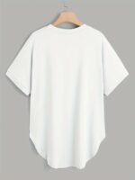 Women'S Casual Lounge Top, Plus Size Solid Short Sleeve V Neck Pocket Patched Basic Sleep T-Shirt - Image 2