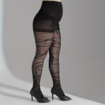 Plus Size Casual Stockings, Women'S Plus Fluid Jacquard High Rise Stretchy Pantyhose - Image 6