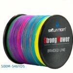 500M-546Yds 300M-328Yds Super Strong Fishing Line, 4-Strand Multifilament Pe Anti-Abrasion Braided Line For Smooth Long Casting - Image 9