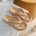 Wholesale Women'S Soft Sole Slides - Eva Flip-Flops With Thick Cushioned Insoles, All-Season Indoor/Outdoor Beach Slippers In Beige, White, Yellow, Pink, Black, Orange, Light Green, And Light Blue, Indoor Slippers | Stylish Slippers | Eva Material - Image 22