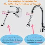 1Pc Faucet Extender Splash Guard Water-Saving Kitchen Sprayer Extension Filter - Image 13