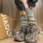 Cozy Leg Warmers For Women - Soft White Ribbed Cuff, Fluffy Fleece-Lined, Perfect For Cold Weather, Versatile With Jk Style, Winter Accessories|Ribbed Texture|Soft Material - Image 8