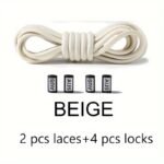 1Pair Tieless Elastic Shoe Laces, No Tie Shoelaces For Sneakers Casual Shoes Skate Shoes - Image 7