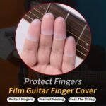 4Pcs Guitar Finger Pads Silicone Non-Slip Finger Protectors For Violin, Mandolin, Bass, Drummer - 3 Sizes