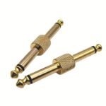 1/4 Inch Male To 1/4 Inch Male Golden-Plated Adapter 6.35 Mm Monochrome Nickel -Plated Plug 6.5M-6.5M Power Amplifier Electronic Organ Audio Connector - Image 9