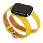Double Tour Pu Leather Strap For Iwatch Ultra Band 49Mm 45Mm 42Mm 44Mm Series 8 7 6 Se 5 4 3 2 Iwatch 6 38Mm 40Mm Correa 41Mm - Image 20